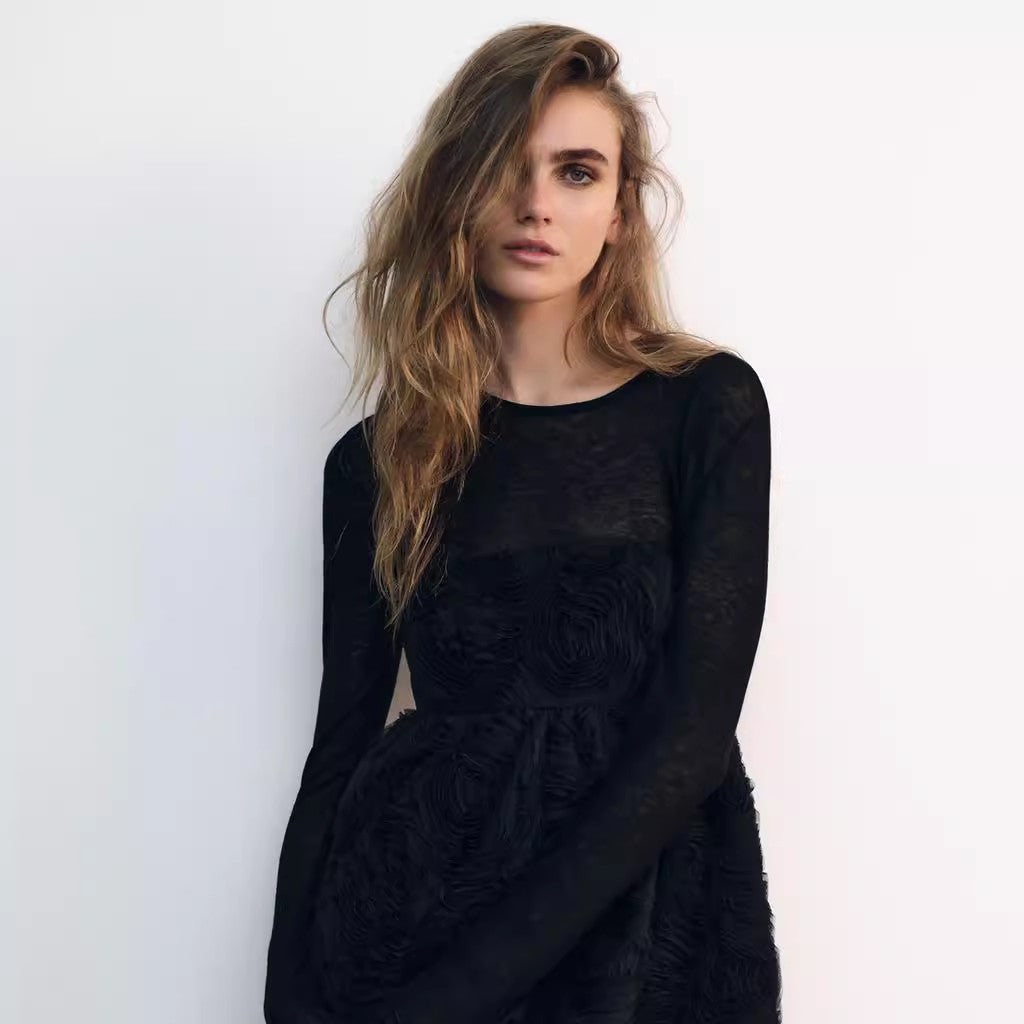 Black Rose Dress